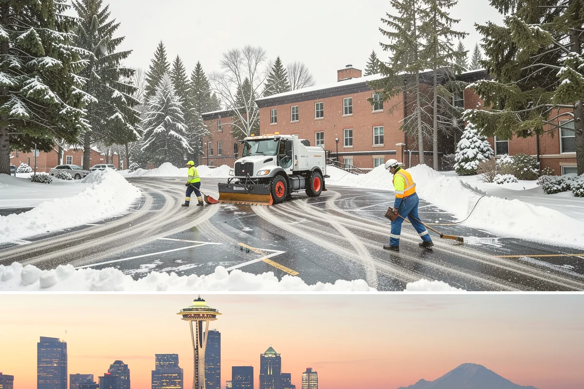 Sidewalk Sanding in Seattle, King County, WA - Sidewalk sanding is most needed during deep-cold snaps in the heart of winter.