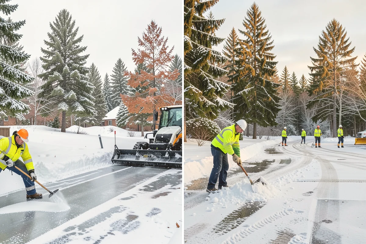 Sidewalk Sanding in Snohomish, Snohomish County, WA - We check pavement temperatures against deicer limits