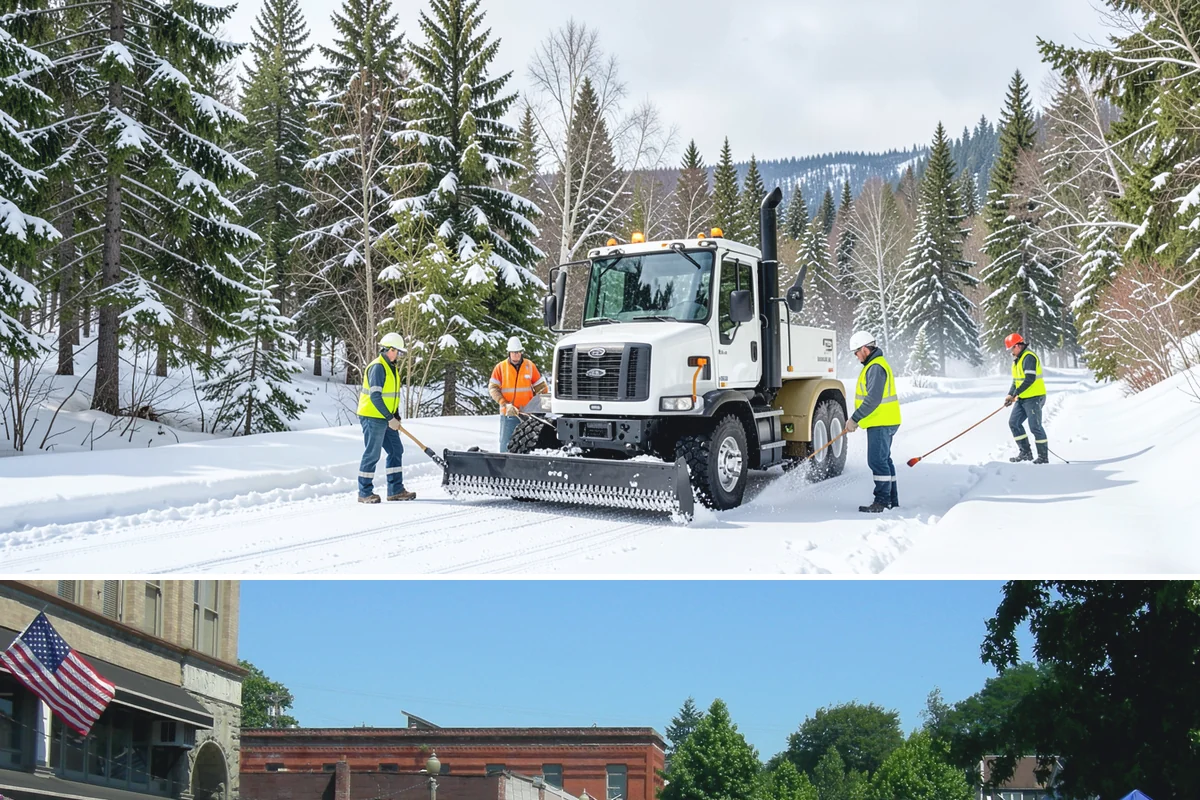 Sidewalk Sanding in Snohomish, Snohomish County, WA - Sidewalk sanding is most needed during deep-cold snaps in the heart of winter.