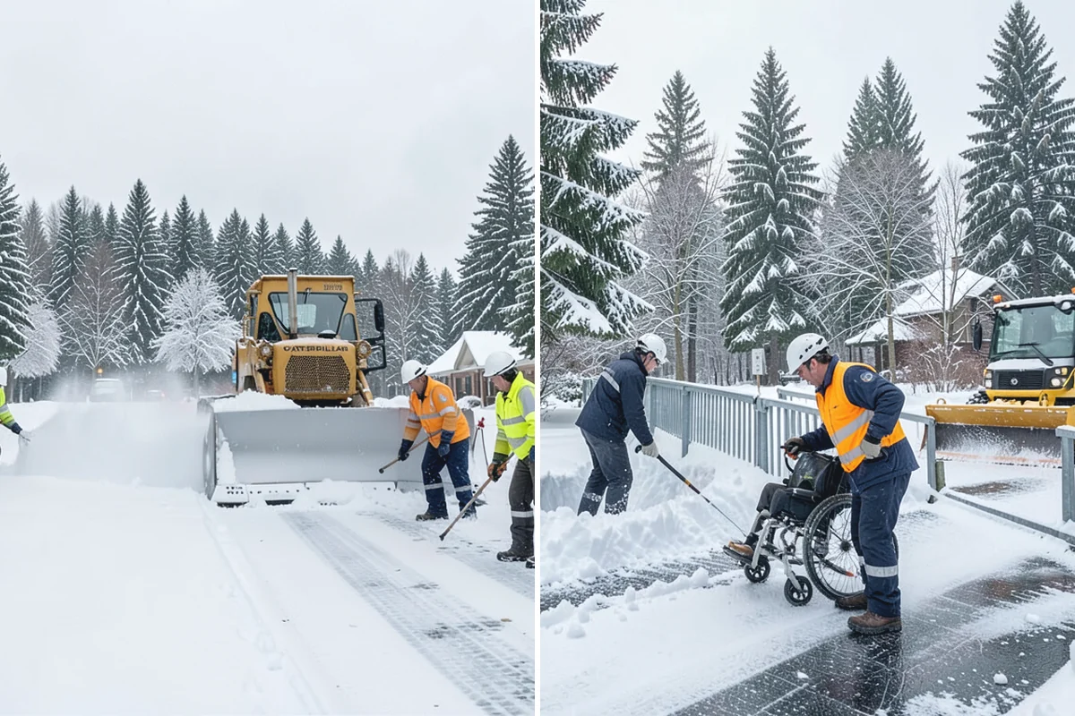 Sidewalk Sanding in Sumner, Pierce County, WA - We check pavement temperatures against deicer limits