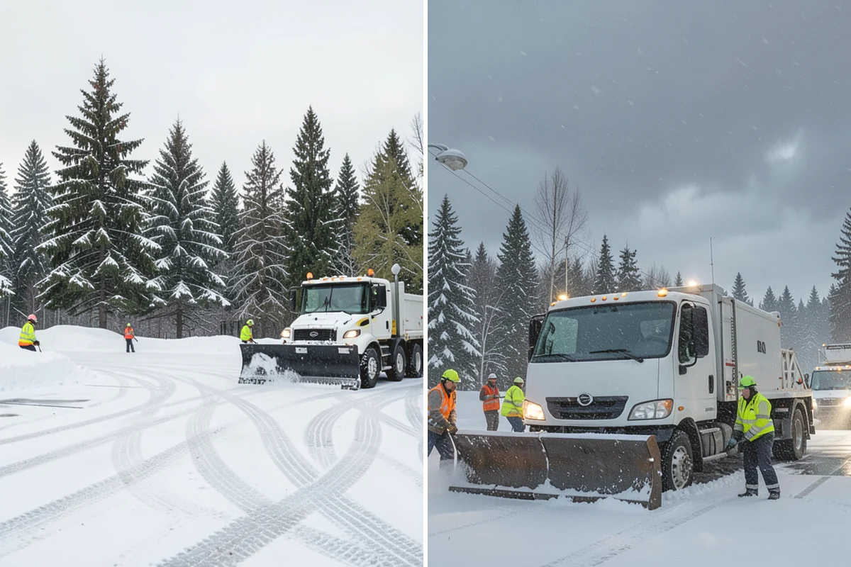 Sidewalk Sanding in Tacoma, Pierce County, WA - We check pavement temperatures against deicer limits