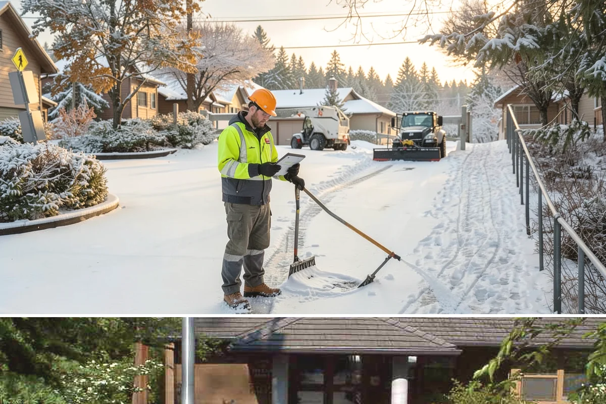 Sidewalk Sanding in Yarrow Point, King County, WA - Sidewalk sanding is most needed during deep-cold snaps in the heart of winter.