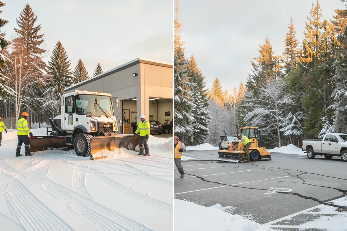 Sidewalk Shoveling in Anacortes, Skagit County, WA - We shovel the full walk width to the surface