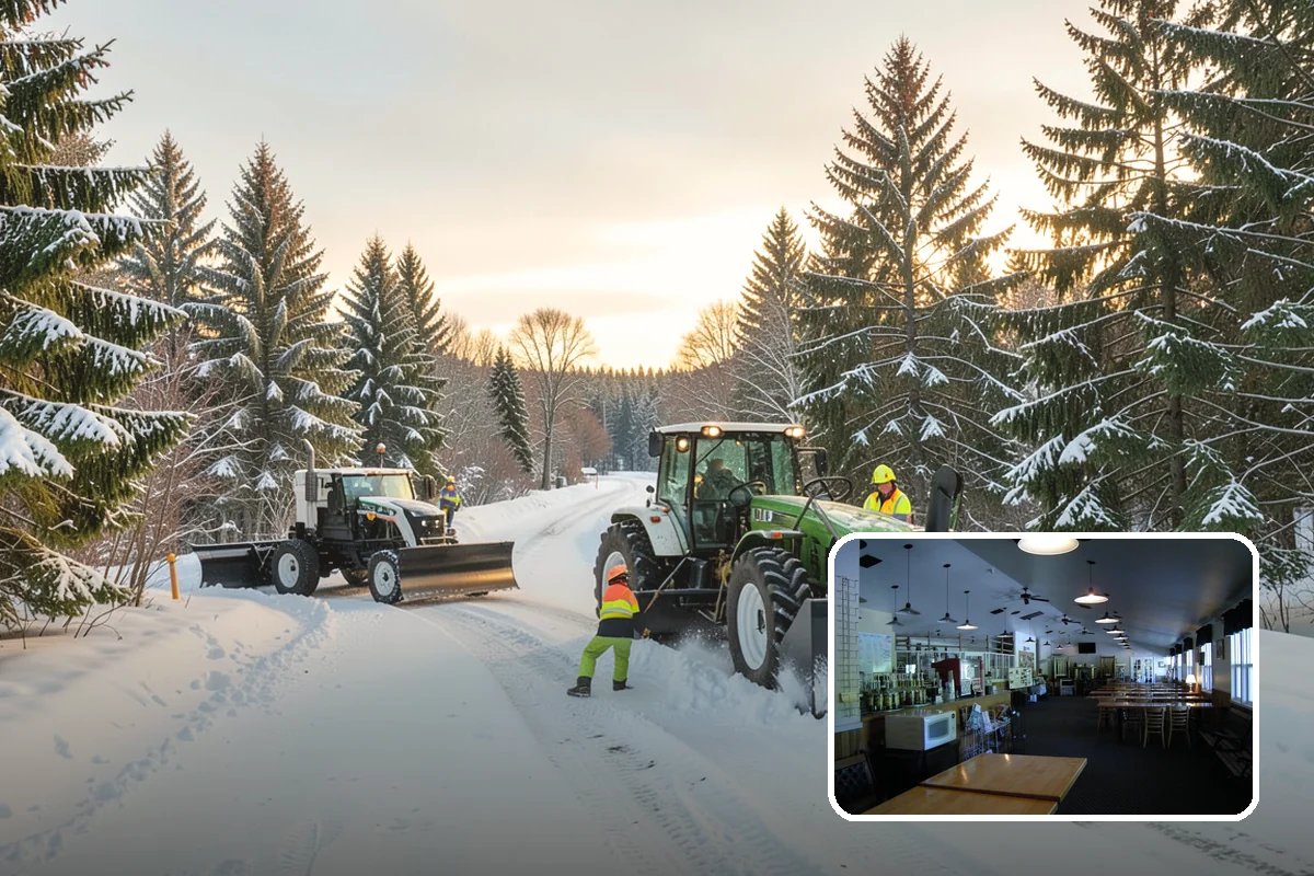 Sidewalk Shoveling in Black Diamond, King County, WA - Full-width clearing to the concrete