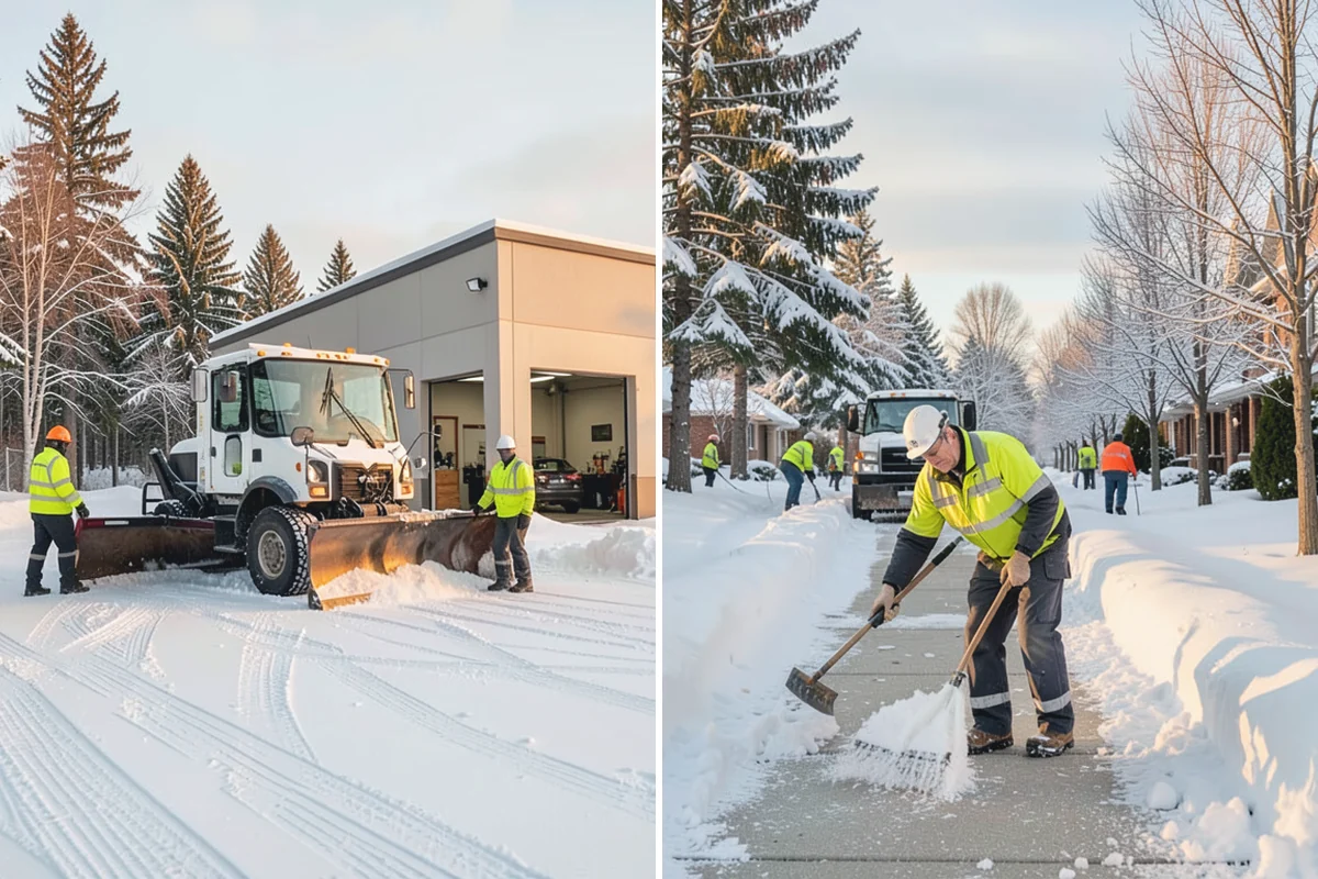 Sidewalk Shoveling in Coupeville, Island County, WA - We shovel the full walk width to the surface