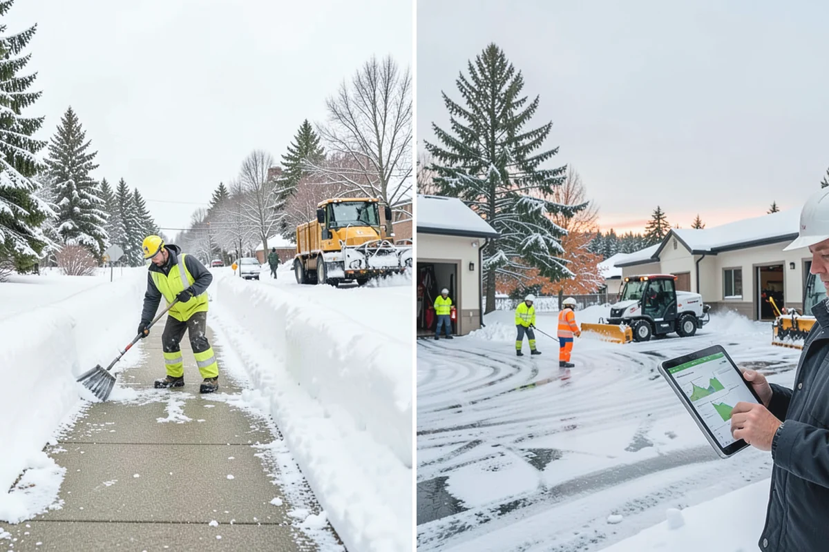 Sidewalk Shoveling in Darrington, Snohomish County, WA - We shovel the full walk width to the surface