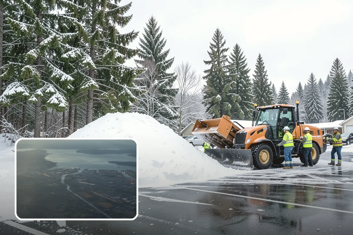 Sidewalk Shoveling in Fife, Pierce County, WA - Full-width clearing to the concrete
