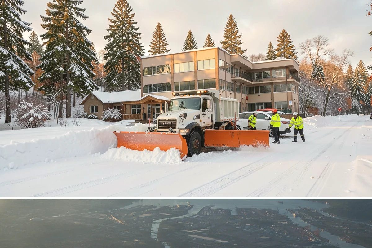 Sidewalk Shoveling in Fife, Pierce County, WA - Sidewalk shoveling follows every snowfall through the winter months.