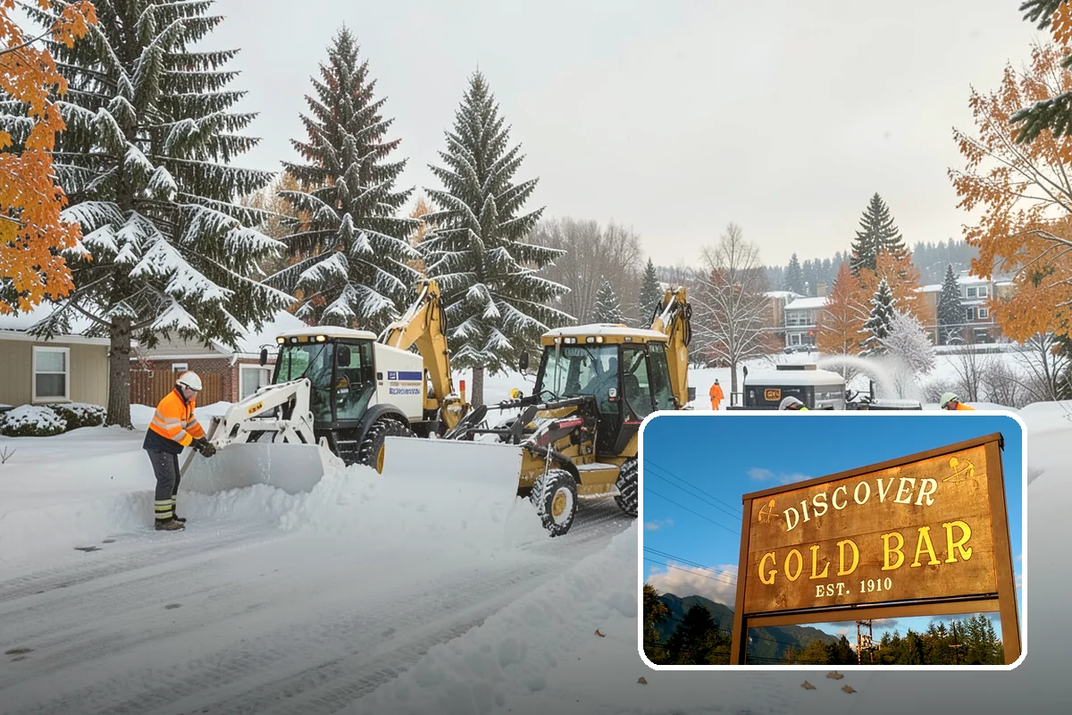 Sidewalk Shoveling in Gold Bar, Snohomish County, WA - Full-width clearing to the concrete