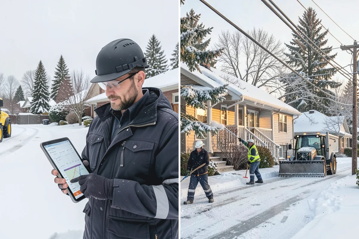 Sidewalk Shoveling in Hamilton, Skagit County, WA - We shovel the full walk width to the surface