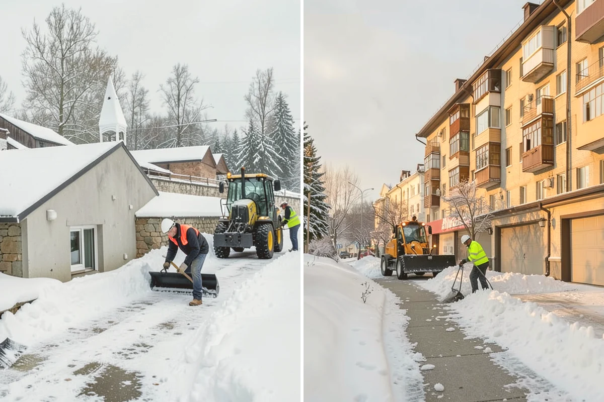 Sidewalk Shoveling in Index, Snohomish County, WA - We shovel the full walk width to the surface