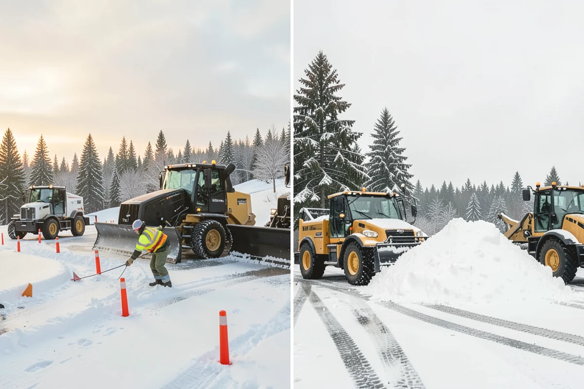 Sidewalk Shoveling in Mercer Island, King County, WA - We shovel the full walk width to the surface