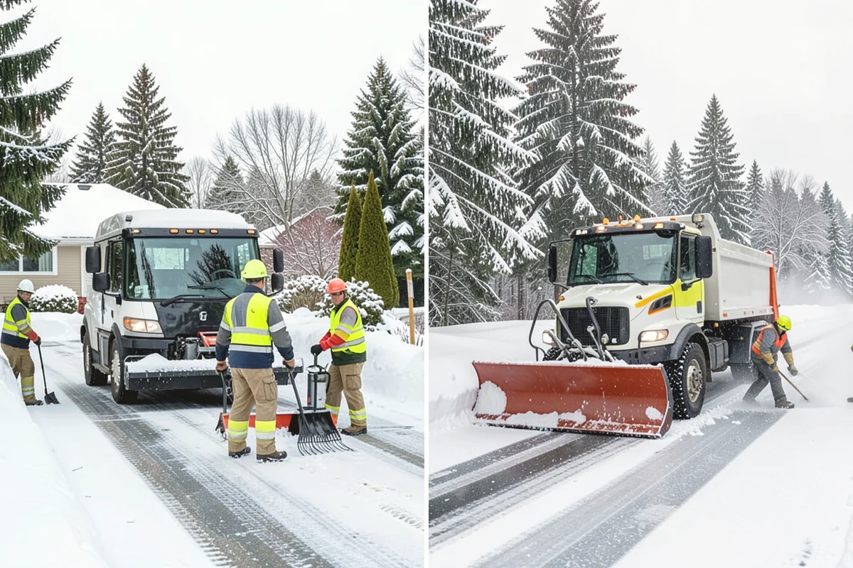 Sidewalk Shoveling in North Bend, King County, WA - We shovel the full walk width to the surface
