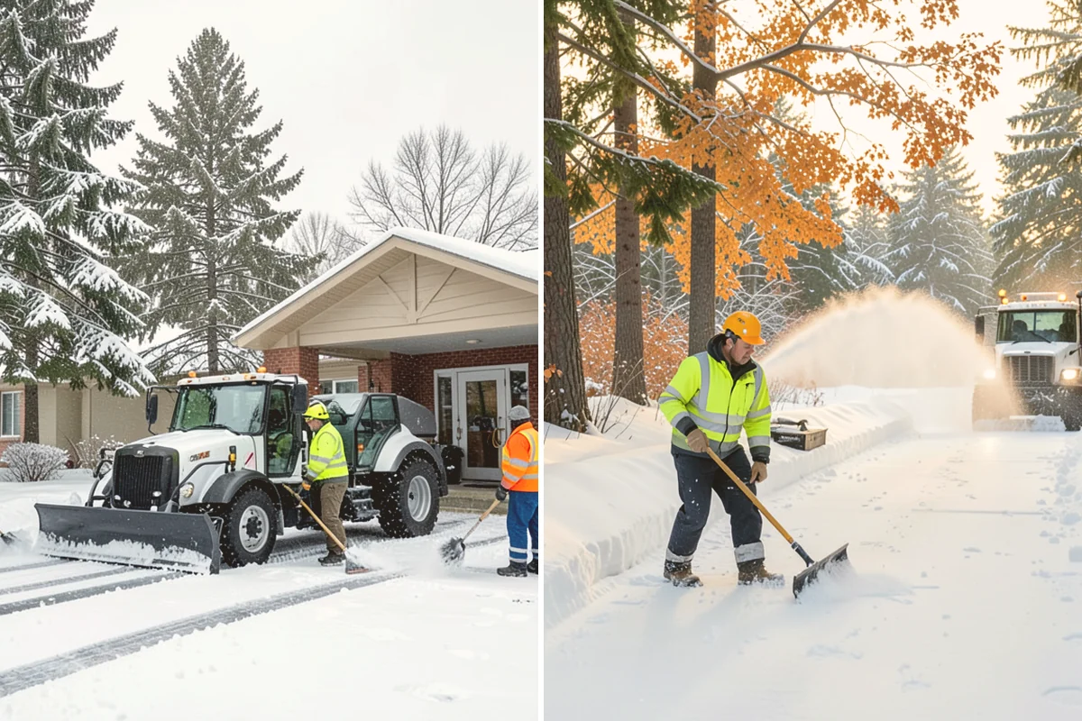 Sidewalk Shoveling in Orting, Pierce County, WA - We shovel the full walk width to the surface
