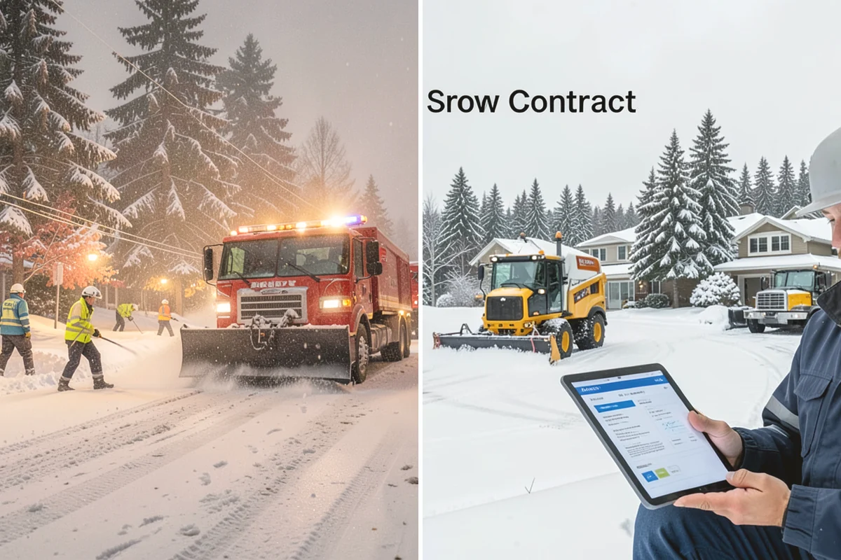 Sidewalk Shoveling in Ruston, Pierce County, WA - We shovel the full walk width to the surface