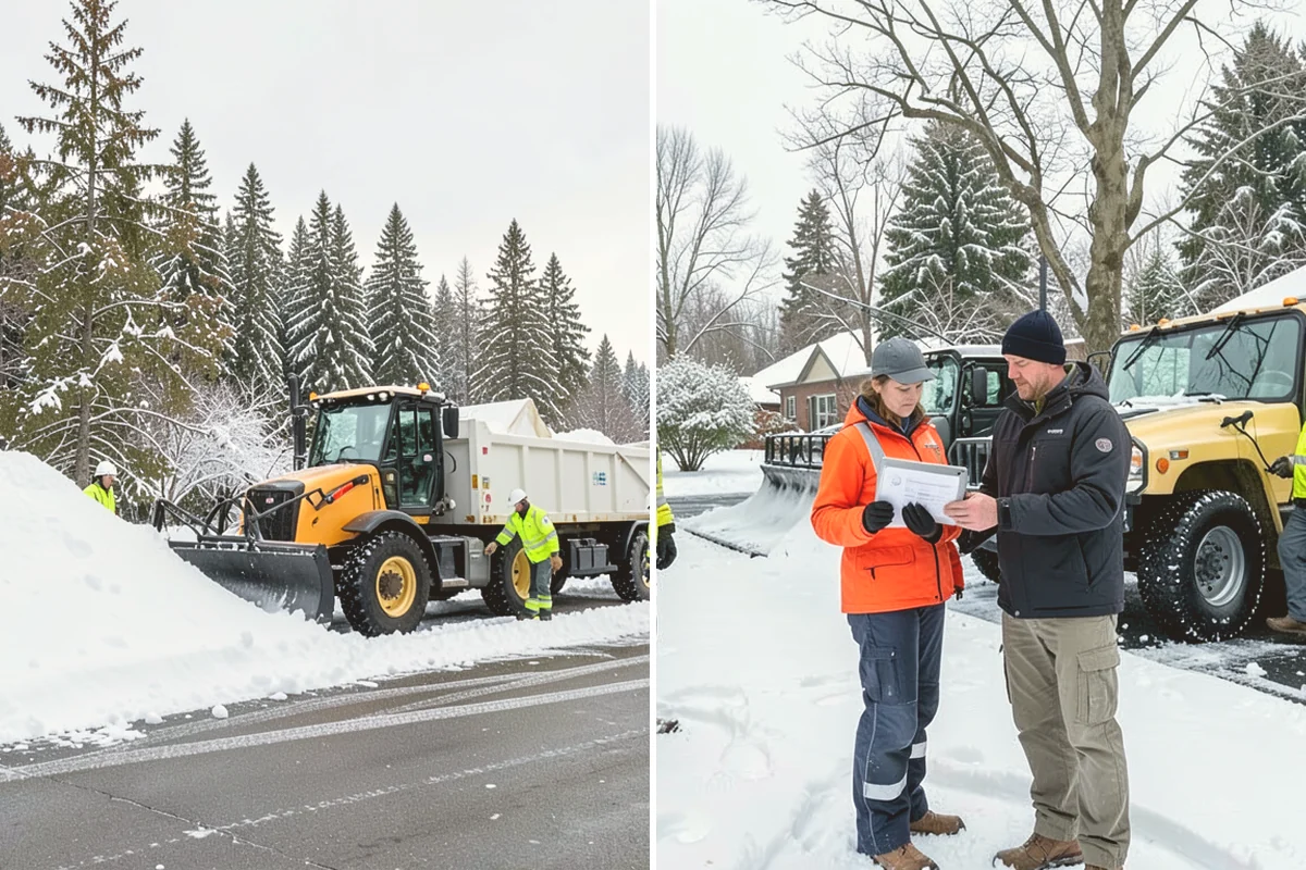 Sidewalk Shoveling in Sammamish, King County, WA - We shovel the full walk width to the surface