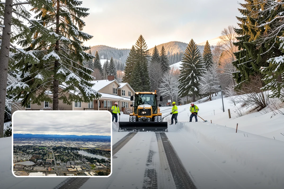 Sidewalk Shoveling in SeaTac, King County, WA - Full-width clearing to the concrete