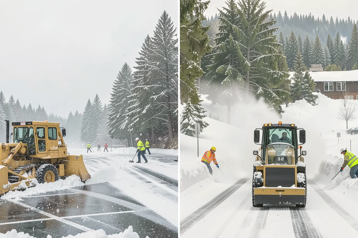 Sidewalk Shoveling in Snohomish, Snohomish County, WA - We shovel the full walk width to the surface