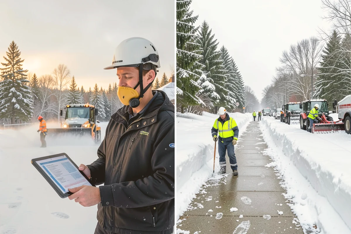 Sidewalk Shoveling in Stanwood, Snohomish County, WA - We shovel the full walk width to the surface