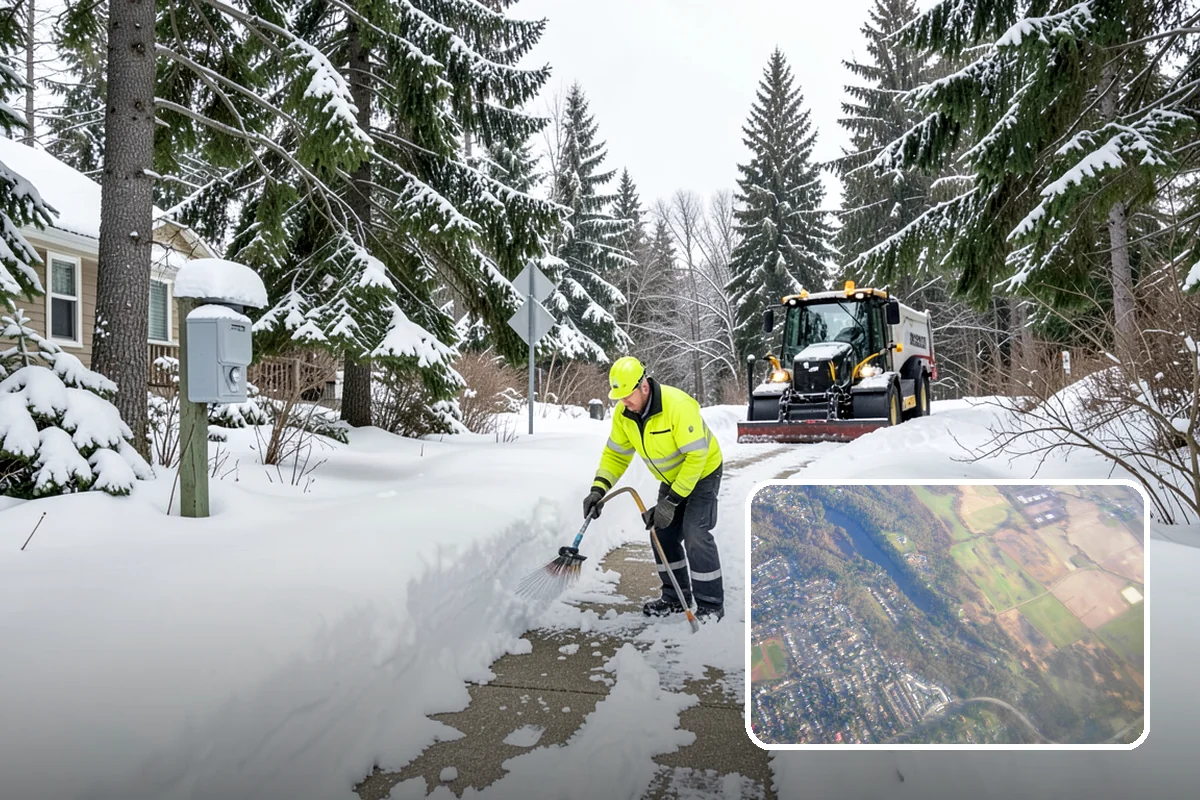 Sidewalk Snow Removal in Algona, King County, WA - Keeps you compliant with local snow-clearing ordinances