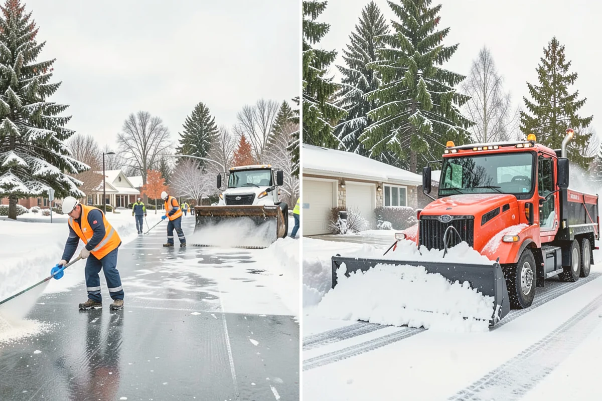 Sidewalk Snow Removal in Algona, King County, WA - We identify the full length of frontage you are responsible for