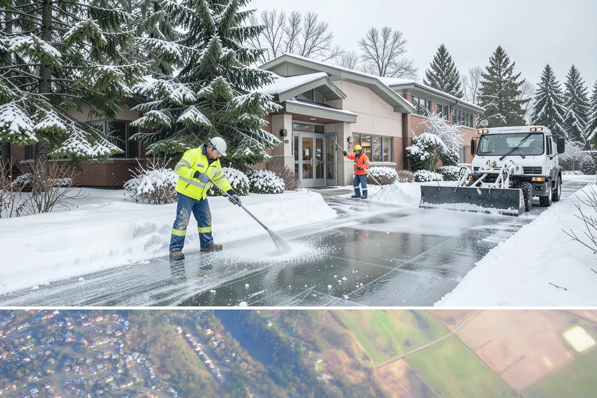 Sidewalk Snow Removal in Algona, King County, WA - Sign up before the holidays so your frontage is covered the moment a lowland freeze triggers your city's clearing deadline.
