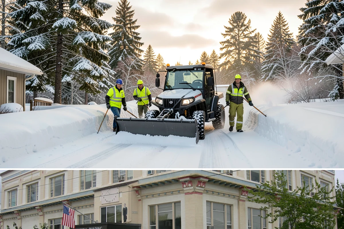 Sidewalk Snow Removal in Anacortes, Skagit County, WA - Sign up before the holidays so your frontage is covered the moment a lowland freeze triggers your city's clearing deadline.