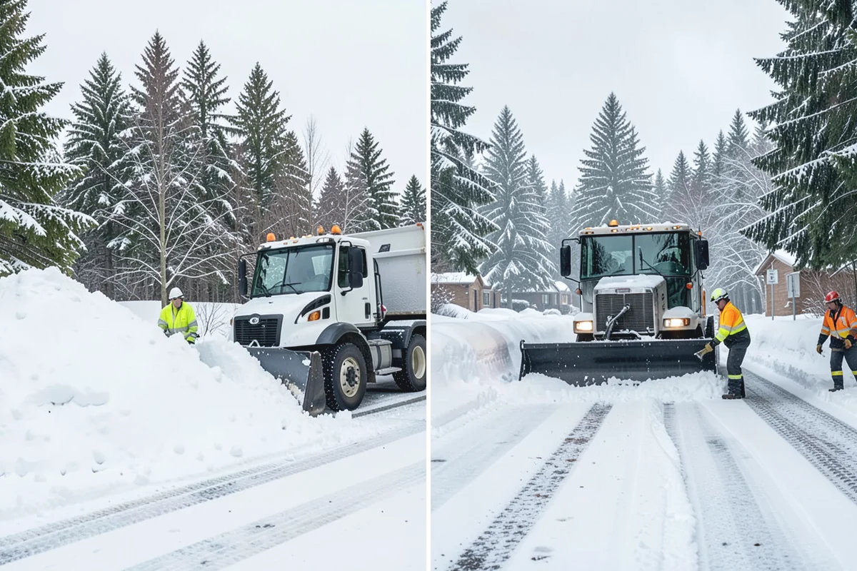 Sidewalk Snow Removal in Beaux Arts Village, King County, WA - We identify the full length of frontage you are responsible for