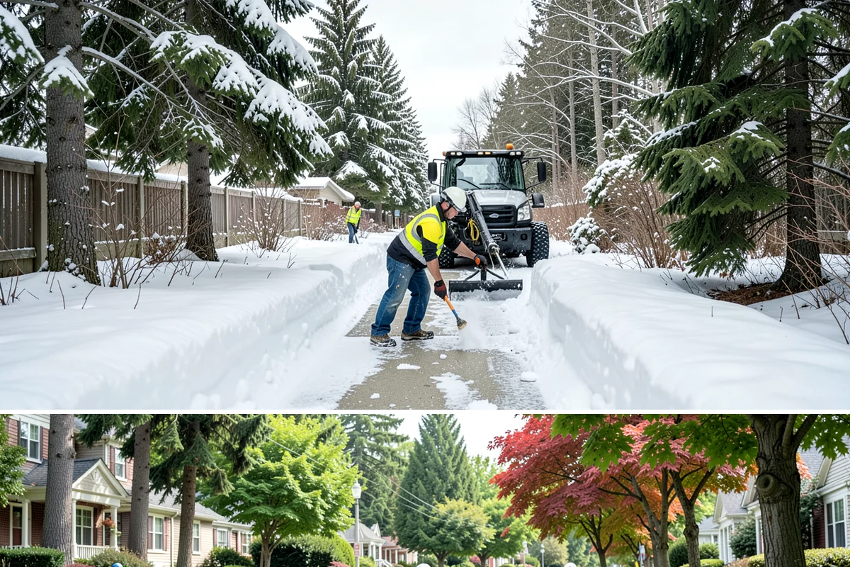 Sidewalk Snow Removal in Beaux Arts Village, King County, WA - Sign up before the holidays so your frontage is covered the moment a lowland freeze triggers your city's clearing deadline.