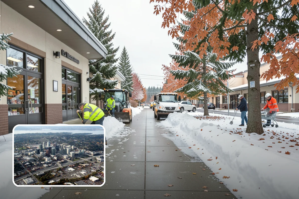 Sidewalk Snow Removal in Bellevue, King County, WA - Keeps you compliant with local snow-clearing ordinances