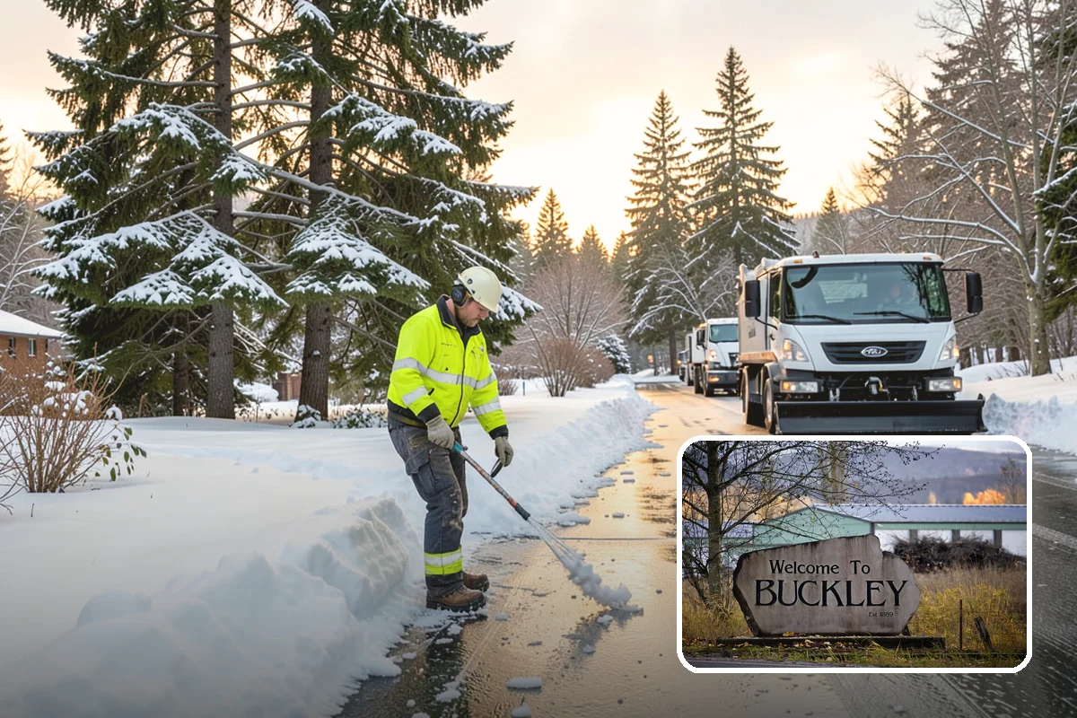 Sidewalk Snow Removal in Buckley, Pierce County, WA - Keeps you compliant with local snow-clearing ordinances