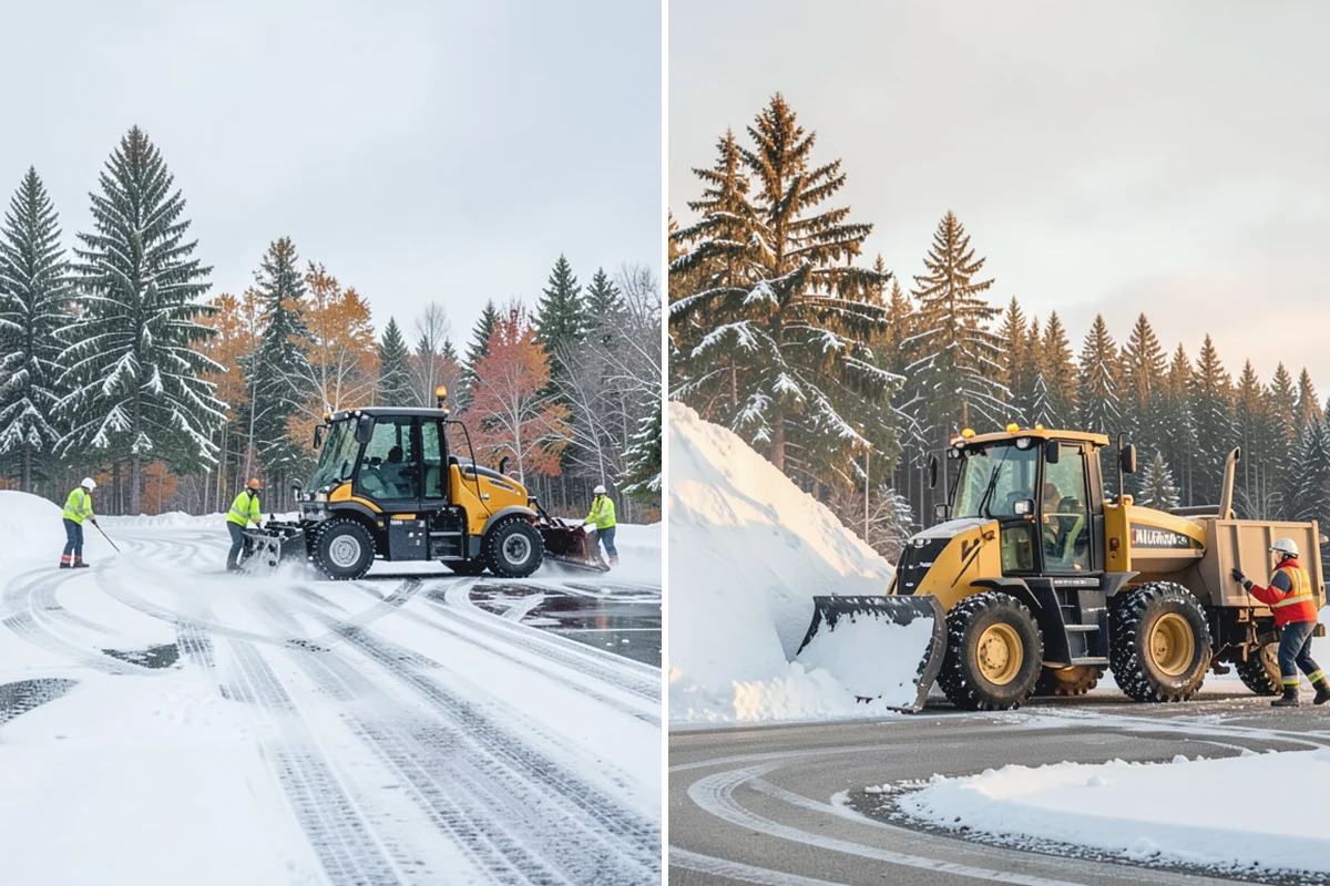 Sidewalk Snow Removal in Buckley, Pierce County, WA - We identify the full length of frontage you are responsible for
