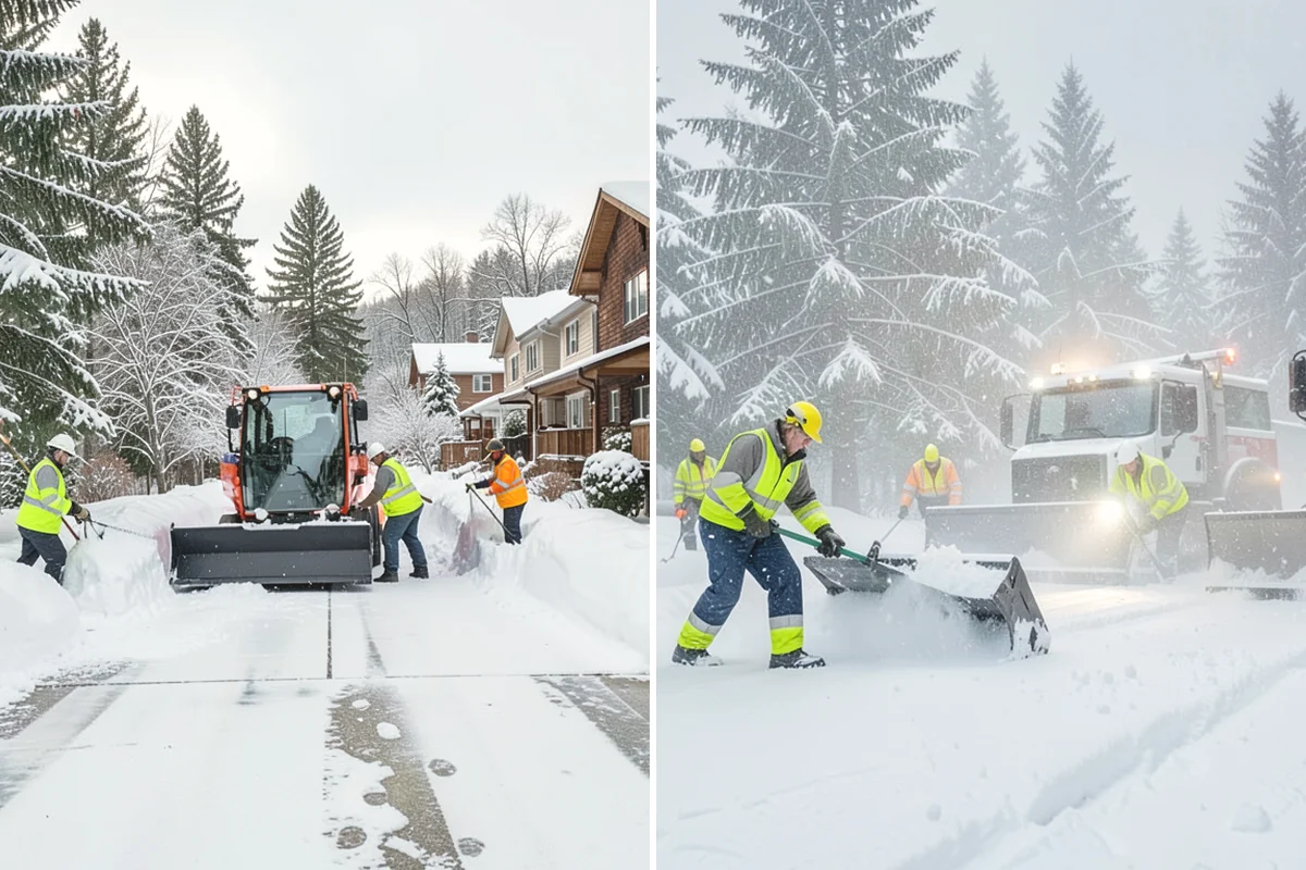 Sidewalk Snow Removal in Burien, King County, WA - We identify the full length of frontage you are responsible for