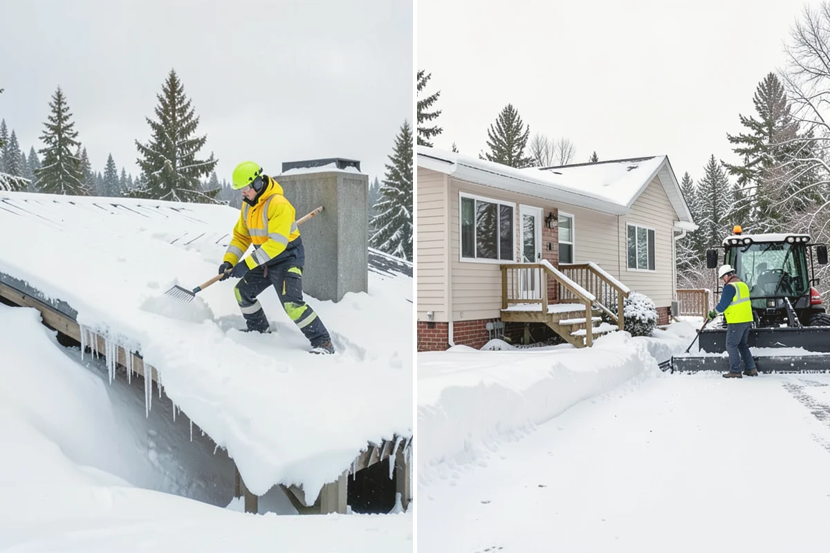 Sidewalk Snow Removal in Carnation, King County, WA - We identify the full length of frontage you are responsible for
