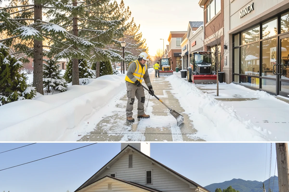 Sidewalk Snow Removal in Concrete, Skagit County, WA - Sign up before the holidays so your frontage is covered the moment a lowland freeze triggers your city's clearing deadline.
