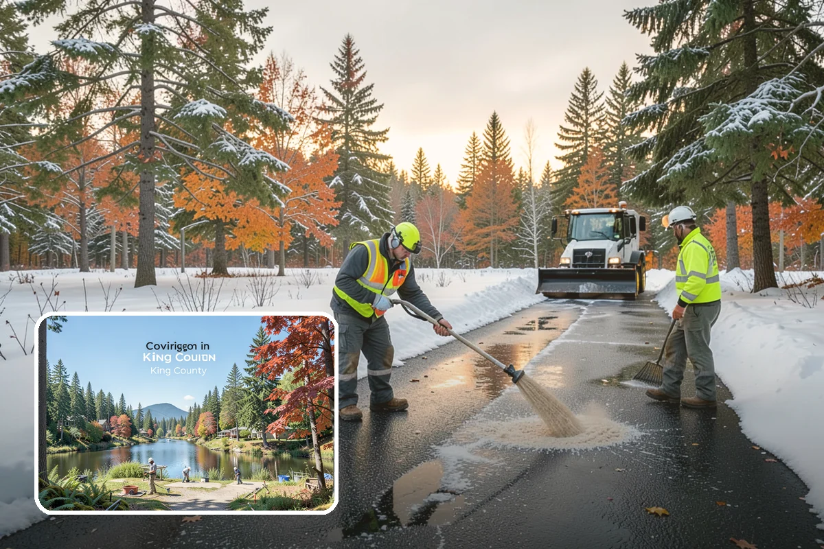 Sidewalk Snow Removal in Covington, King County, WA - Keeps you compliant with local snow-clearing ordinances