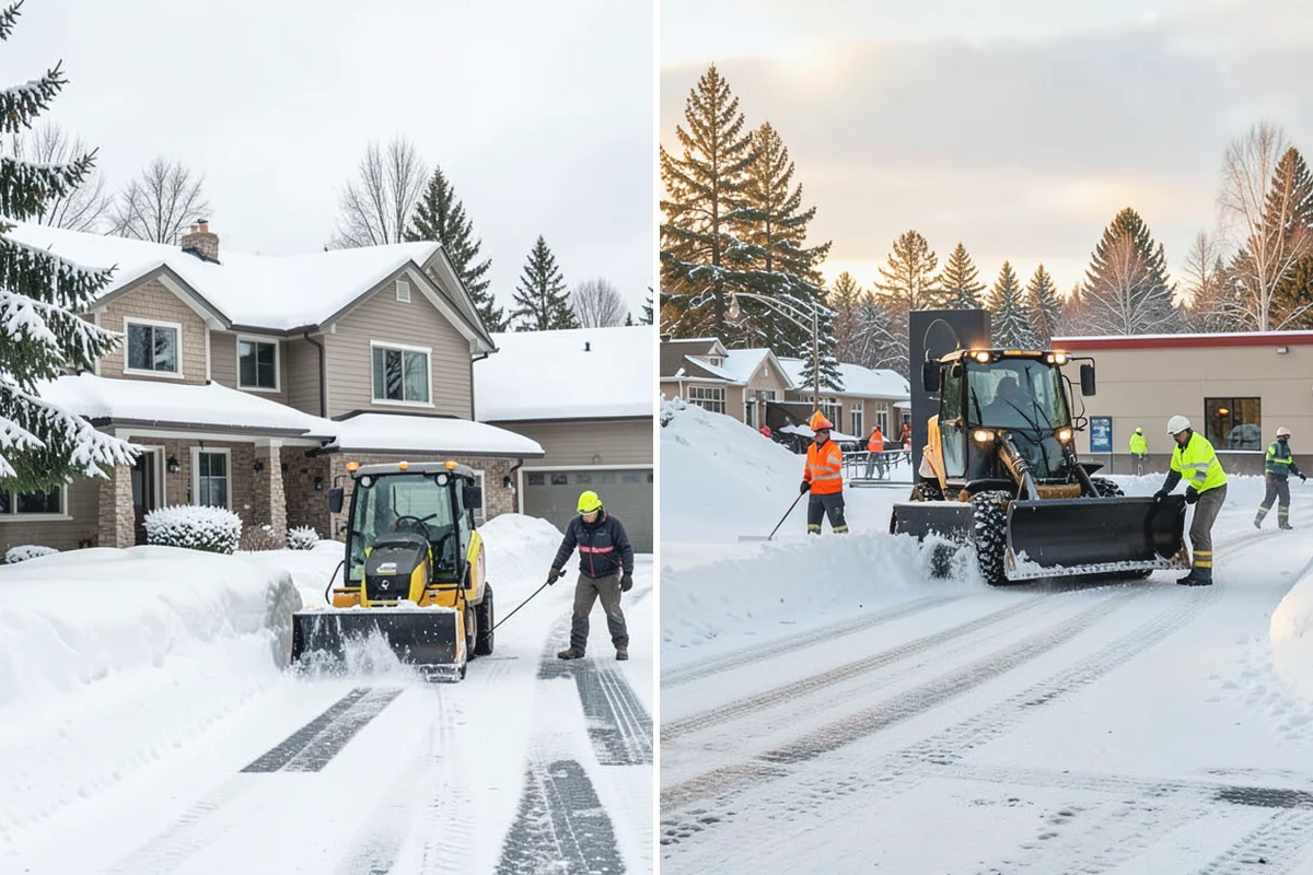 Sidewalk Snow Removal in Darrington, Snohomish County, WA - We identify the full length of frontage you are responsible for