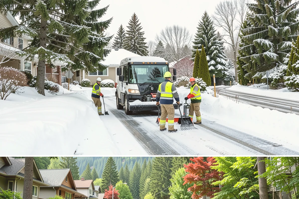 Sidewalk Snow Removal in Darrington, Snohomish County, WA - Sign up before the holidays so your frontage is covered the moment a lowland freeze triggers your city's clearing deadline.
