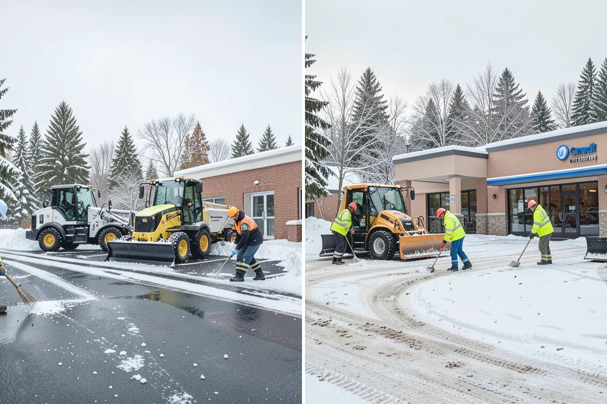 Sidewalk Snow Removal in Des Moines, King County, WA - We identify the full length of frontage you are responsible for