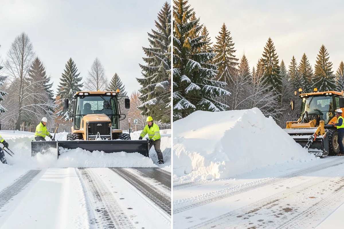 Sidewalk Snow Removal in Duvall, King County, WA - We identify the full length of frontage you are responsible for