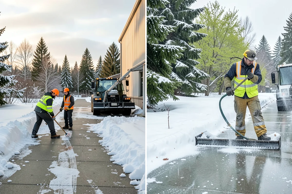 Sidewalk Snow Removal in Federal Way, King County, WA - We identify the full length of frontage you are responsible for