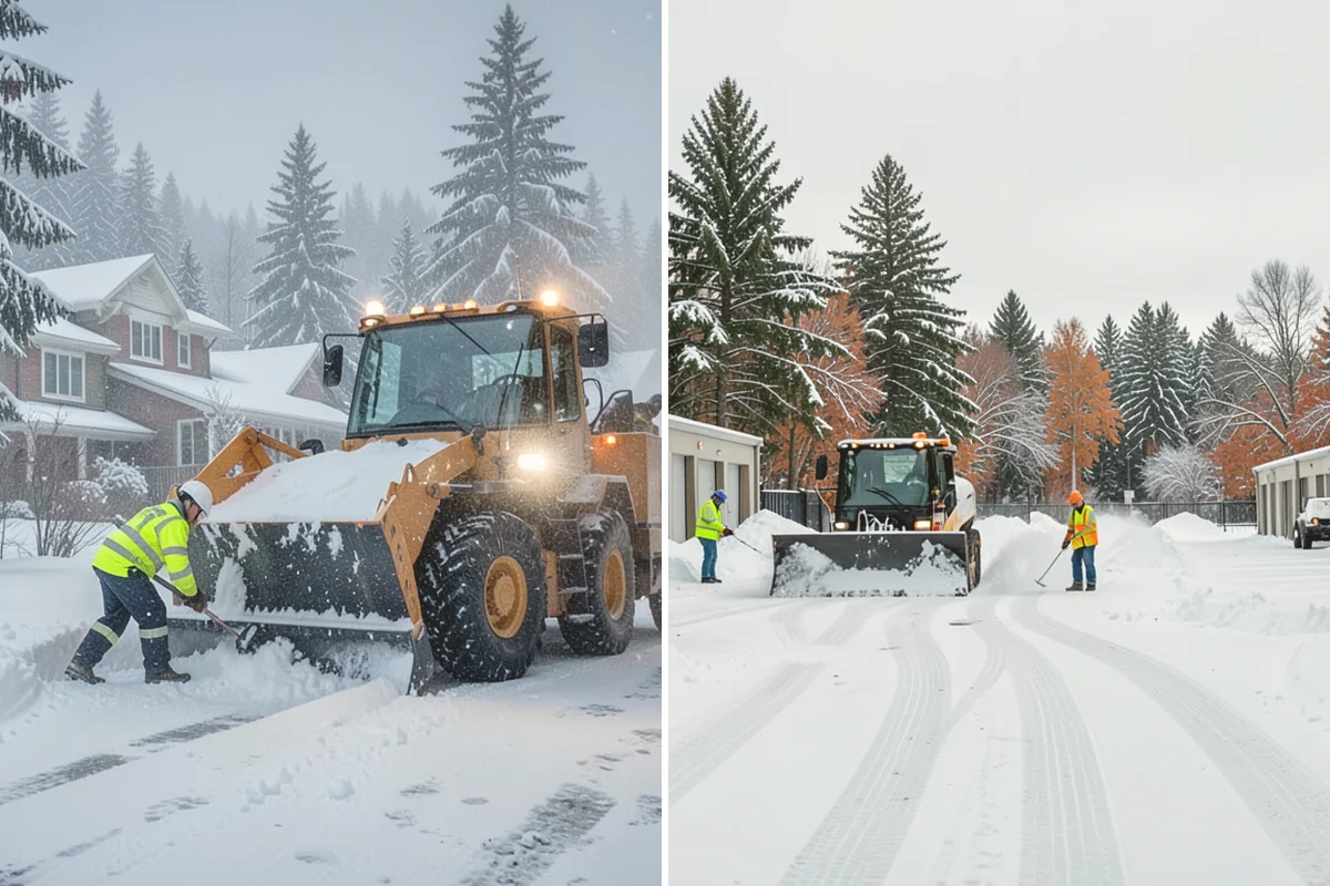 Sidewalk Snow Removal in Fife, Pierce County, WA - We identify the full length of frontage you are responsible for