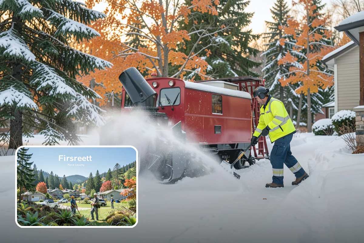 Sidewalk Snow Removal in Fircrest, Pierce County, WA - Keeps you compliant with local snow-clearing ordinances