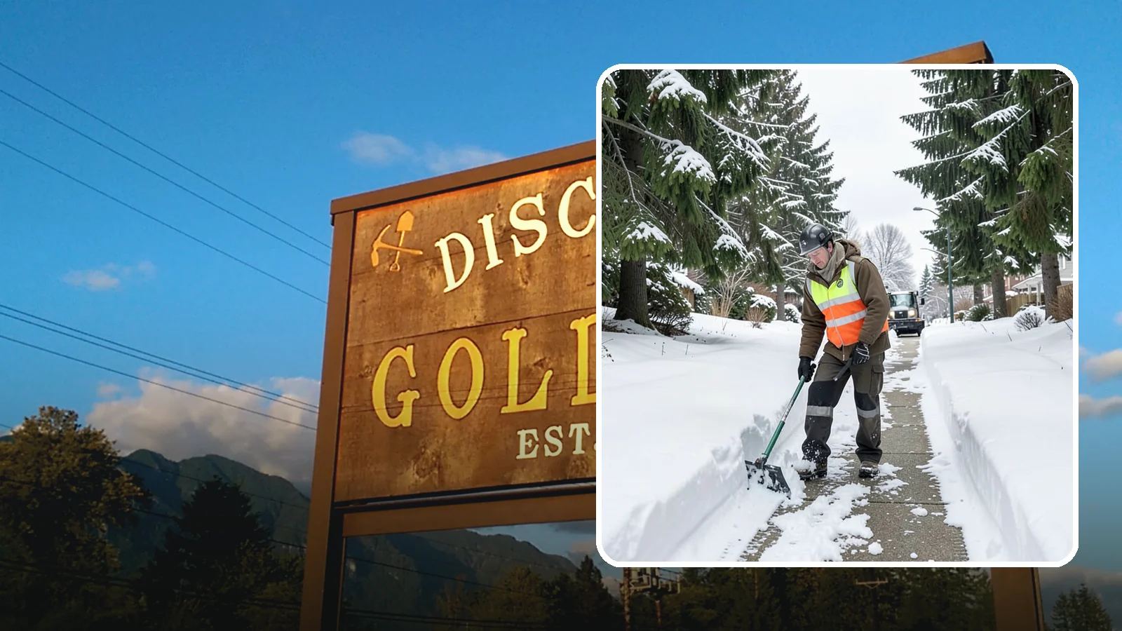 Sidewalk Snow Removal in Gold Bar, Snohomish County, WA - We clear the public sidewalk fronting your home so pedestrians pass safely and you stay within city ordinance.