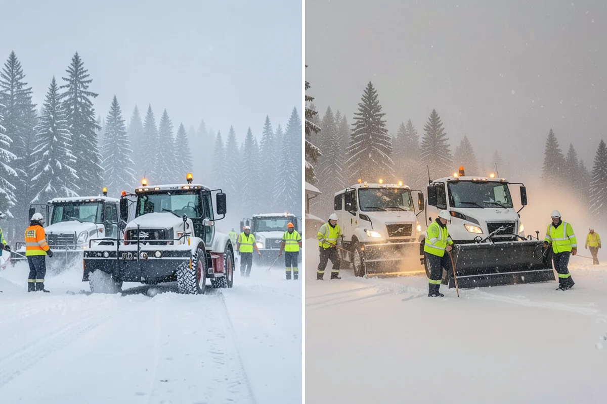 Sidewalk Snow Removal in Gold Bar, Snohomish County, WA - We identify the full length of frontage you are responsible for