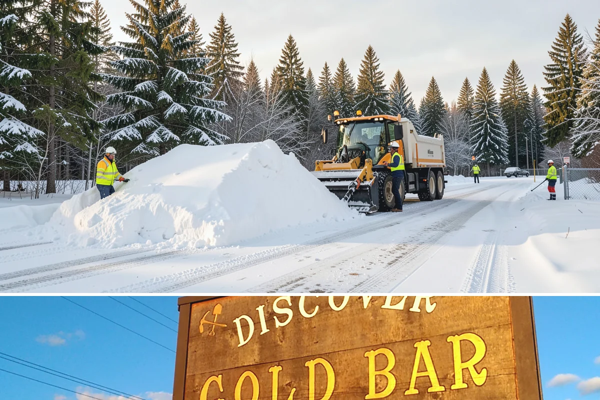 Sidewalk Snow Removal in Gold Bar, Snohomish County, WA - Sign up before the holidays so your frontage is covered the moment a lowland freeze triggers your city's clearing deadline.