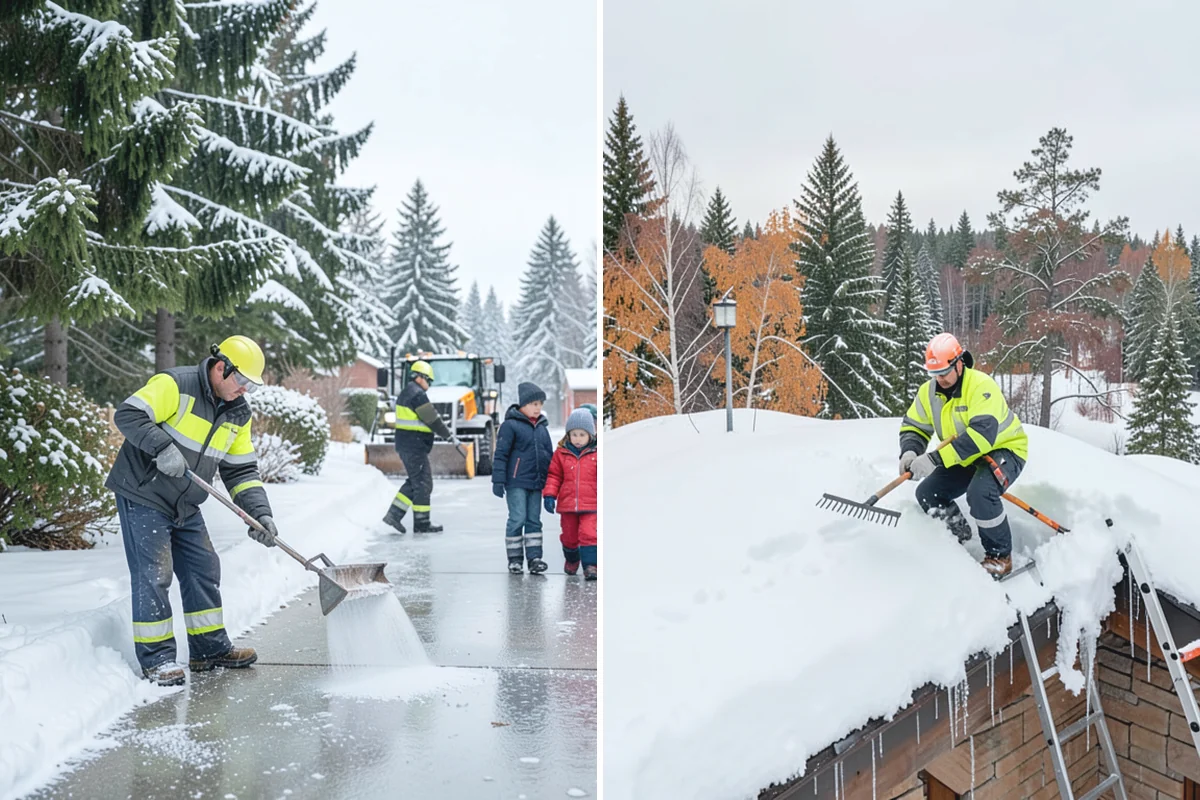 Sidewalk Snow Removal in Granite Falls, Snohomish County, WA - We identify the full length of frontage you are responsible for
