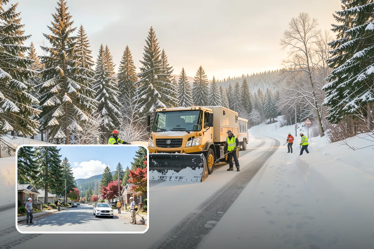 Sidewalk Snow Removal in Hunts Point, King County, WA - Keeps you compliant with local snow-clearing ordinances