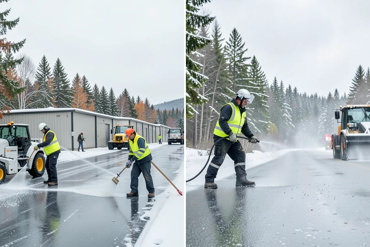 Sidewalk Snow Removal in Hunts Point, King County, WA - We identify the full length of frontage you are responsible for