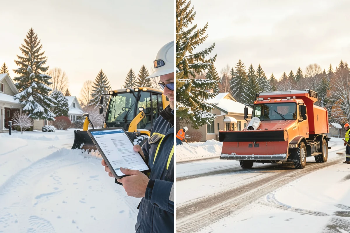 Sidewalk Snow Removal in Issaquah, King County, WA - We identify the full length of frontage you are responsible for
